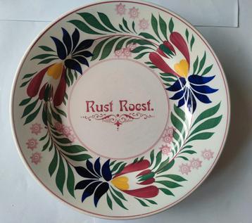 Spreuken wandbord, Boerenbont. Van jaren 50. beschikbaar voor biedingen