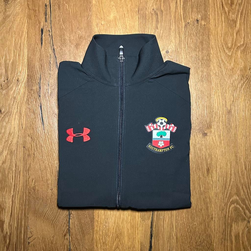 2016-2017 Southampton FC Under Armor Training Track Jacket, Zwart, Zo goed als nieuw, Voetbal, Verzenden