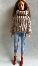 Gebreide barbie trui, Ophalen of Verzenden, Zo goed als nieuw, Kleertjes