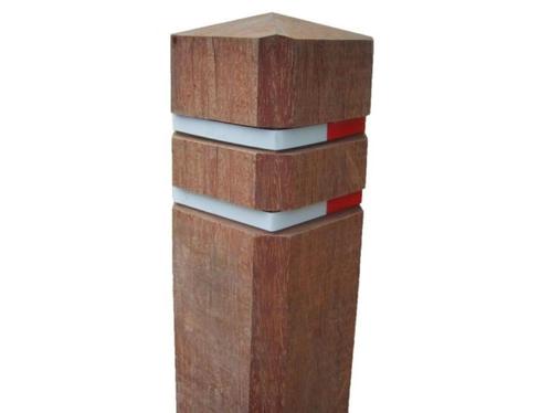 Diamantkoppaal hardhout met reflectiestrips | ACTIE, Tuin en Terras, Palen, Balken en Planken, Nieuw, Palen, Minder dan 180 cm