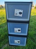 Opberg stapelbakken IRIS, Doe-het-zelf en Verbouw, Kratten en Dozen, Minder dan 50 cm, Ophalen of Verzenden, Zo goed als nieuw