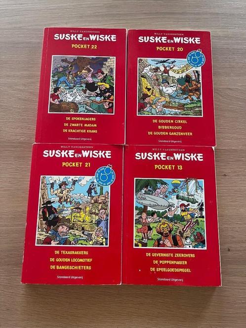 Suske Wiske Pocket 13 20 21 22 - 12 verhalen, 4 boekjes, Boeken, Stripboeken, Gelezen, Eén stripboek, Ophalen of Verzenden