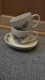 Kopjes Blauwe Pruimen Jet by Ter Steege, Ophalen, Zo goed als nieuw, Overige stijlen, Kop(pen) en/of Schotel(s)