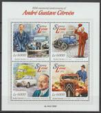 AUTO'S=CITROÉN MODELS= mooi bl.v SIERRA-LEONE-116, Postzegels en Munten, Postzegels | Thematische zegels, Auto's, Verzenden, Postfris