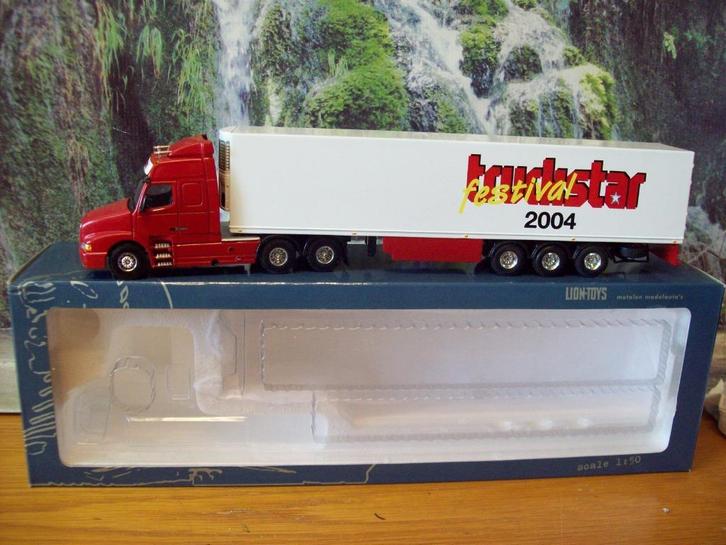 Lion Toys - Volvo NH 12 - Torpedo Truckstar Festival 2004 -2, Hobby en Vrije tijd, Modelauto's | 1:50, Zo goed als nieuw, Bus of Vrachtwagen