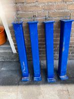 Te koop zware staanders met kop-en voetplaat, Doe-het-zelf en Verbouw, Metalen, Ophalen, Zo goed als nieuw, IJzer