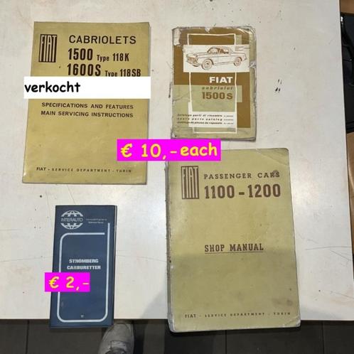 Diverse Fiat manuals / boeken, Auto diversen, Handleidingen en Instructieboekjes, Ophalen