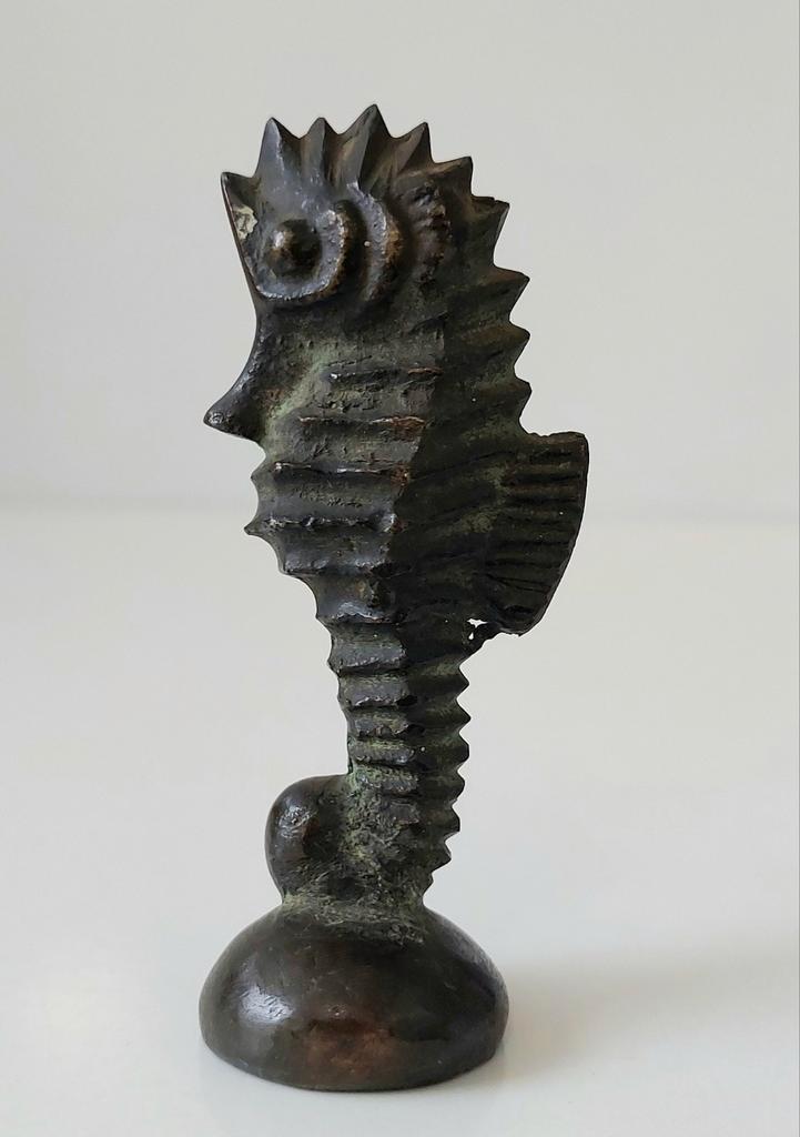 Oud massief Bronzen beeldje Lakstempel? Paperweight? Brons, Antiek en Kunst, Antiek | Koper en Brons, Brons, Verzenden