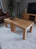 Bijzettafels, Huis en Inrichting, Tafels | Bijzettafels, Gebruikt, Vierkant, 55 tot 75 cm, Landelijk