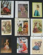 9 ansichtkaarten van danseressen, Ophalen of Verzenden, Sport en Spel