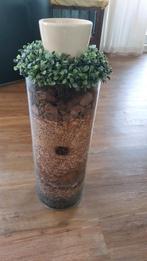 Mooie gevulde glazen vaas, Huis en Inrichting, Woonaccessoires | Vazen, Ophalen, Overige kleuren, Minder dan 50 cm, Glas