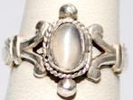 Schitterende Vintage Cabochon Kattenoog Zilveren Ring, Sieraden, Tassen en Uiterlijk, Antieke sieraden, Verzenden, Zilver, Ring