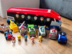 Paw Patrol bus inclusief pups en autos, Kinderen en Baby's, Speelgoed | Actiefiguren, Ophalen, Zo goed als nieuw
