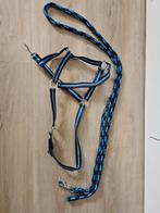 Blauw Epplejeck halster maat cob met halstertouw, Ophalen of Verzenden, Zo goed als nieuw, Overige soorten