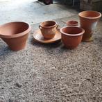 Terra cotta bloempotten, Ophalen, Gebruikt, Tuin, Rond