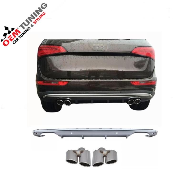 AUDI SQ5 Diffuser 8R Facelift |2013-2016| S-Line Bumper |, Auto diversen, Tuning en Styling, Ophalen of Verzenden