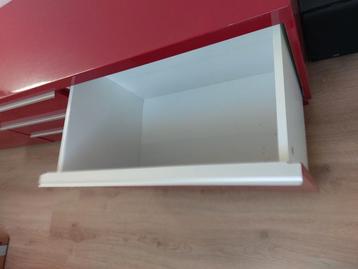 Tv meubel rood hoogglans ikea besta - afbeelding 4