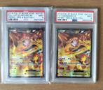 PSA 9 Charizard EX XY121 Black Star Promo 2x, Ophalen of Verzenden, Zo goed als nieuw, Losse kaart