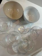 Gratis diverse kommen en schaaltjes, Ophalen, Gebruikt, Glas, Kom(men)