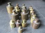 17 oude gewichten, 5.55 Kg., Antiek en Kunst, Antiek | Gereedschap en Instrumenten, Ophalen of Verzenden