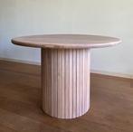 Japandi Massief Eikenhouten tafel, Huis en Inrichting, Ophalen, Japandi, Nieuw, Vier personen