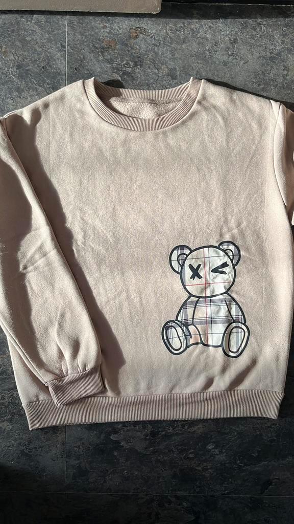 Bruine beren sweater, Kleding | Dames, Huispakken, Zo goed als nieuw, Maat 38/40 (M), Bruin, Ophalen of Verzenden