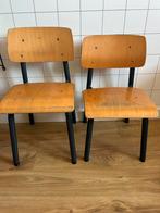 2x schoolstoeltje, Gebruikt, Twee, Overige kleuren, Metaal