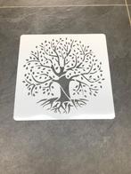 Levensboom sjabloon stencil 30 cm wanden meubels decoreren, Hobby en Vrije tijd, Schilderen, Verburgt Vintage, Overige typen, Nieuw