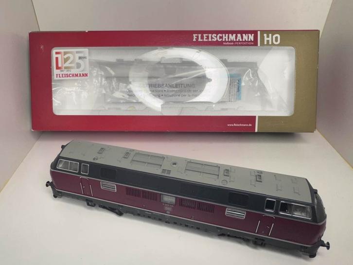 Fleischmann V200-135 125 jaar uitgave., Hobby en Vrije tijd, Modeltreinen | H0, Zo goed als nieuw, Locomotief, Gelijkstroom, Fleischmann