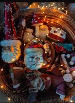 Vintage collectie van rode kerstversiering, Ophalen of Verzenden, Gebruikt