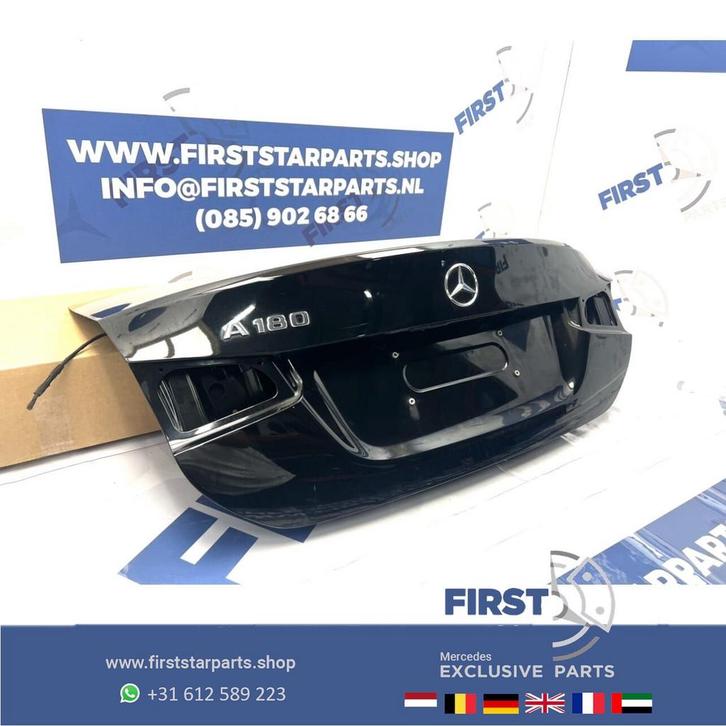 V177 KOFFERBAK ACHTERKLEP ZWART A KLASSE SEDAN KOFFERKLEP W1, Auto-onderdelen, Interieur en Bekleding, Mercedes-Benz, Gebruikt