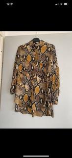 Zara Blouse feestelijk mooie vallende stof, Maat 38/40 (M), Bruin, Zara, Ophalen of Verzenden