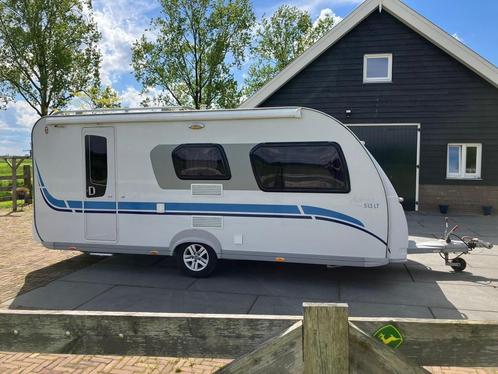 caravan+airco+vloerv+luifel+lengtebedden+tussenbed+tv+douche, Caravans en Kamperen, Caravans, Particulier, tot en met 5, 1500 - 2000 kg