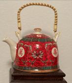 Oosterse theepot met bamboe handvat, Ophalen of Verzenden