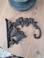Mooie gietijzeren wand hanger met vlinder, Ophalen of Verzenden