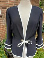 Joseph Ribkoff Vest - 10 is 38/40 (M) - Zwart/Wit travelstof, Maat 38/40 (M), Zwart, Joseph Ribkoff, Ophalen of Verzenden