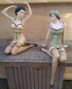 Beeld retro pin-up model - 2 varianten, Ophalen of Verzenden, Nieuw, Mens