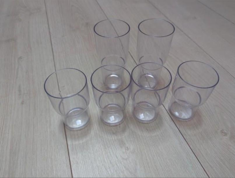 Plastic glazen - zes stuks, Caravans en Kamperen, Ophalen of Verzenden, Zo goed als nieuw