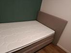 Luxe boxspring, Ophalen, Beige, 120 cm, 200 cm