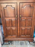 Mooie eikenhouten kast met legplanken, Antiek en Kunst, Ophalen