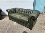 Chesterfield bankset 3x2, Ophalen, Gebruikt, 150 tot 200 cm, Chesterfield