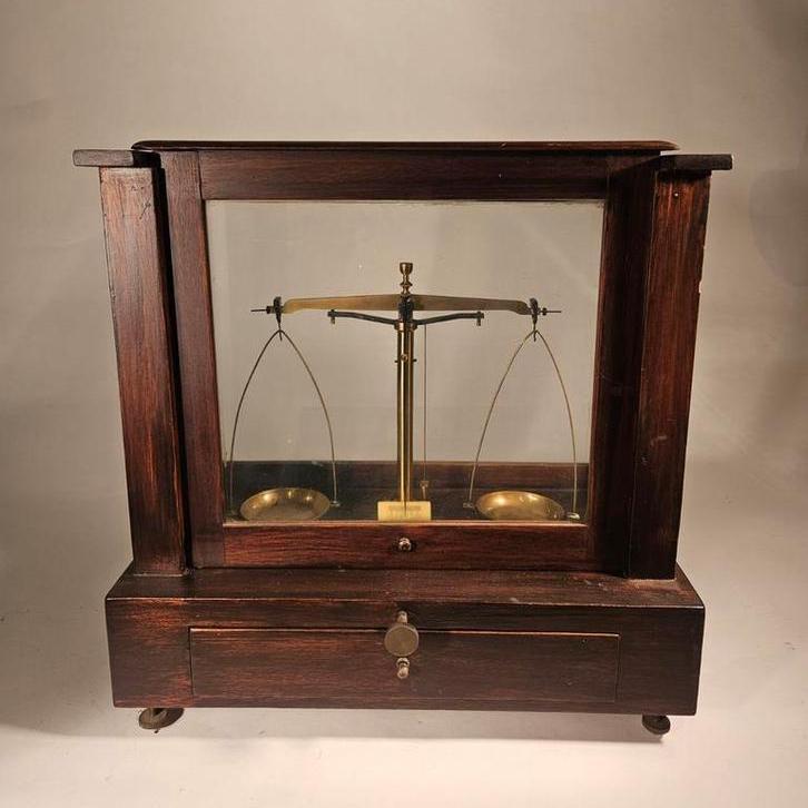 Antieke Apothekers Weegschaal, ca. 1900, Antiek en Kunst, Antiek | Gereedschap en Instrumenten, Ophalen