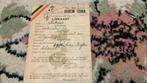 Orgineel lidmaatschap kaart  ww2. Geheim leger belgie, Verzamelen, Militaria | Tweede Wereldoorlog, Ophalen of Verzenden, Landmacht