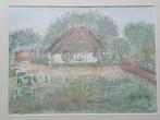 Aquarel Egmond - Ingelijst & Gesigneerd 1984, Verzenden