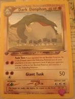 First Edition holo Dark Donphan, Ophalen of Verzenden, Zo goed als nieuw, Losse kaart