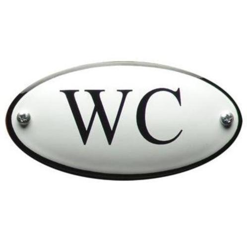 tekstbord Toiletten emaille, Huis en Inrichting, Woonaccessoires | Tekstborden en Spreuken, Nieuw, Ophalen