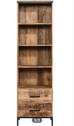 Prachtige boekenkast mangohout, Huis en Inrichting, Kasten | Boekenkasten, Ophalen, Zo goed als nieuw, 25 tot 50 cm, 150 tot 200 cm