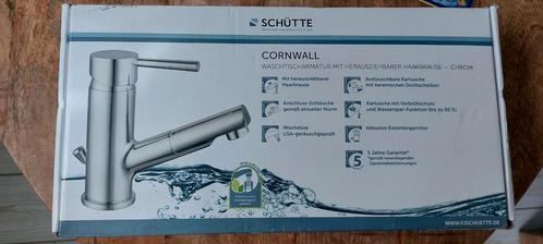 Schütte Cornwall Wastafelkraan Chroom - Nieuw, Doe-het-zelf en Verbouw, Sanitair, Nieuw, Wastafel, Chroom, Ophalen of Verzenden