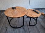 Salontafel set van 2, Ophalen, 50 tot 100 cm, Rond, 50 tot 100 cm