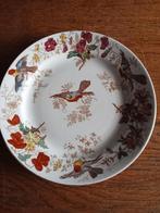Prachtig oud ontbijt bordje societe ceramique vogels, Ophalen of Verzenden